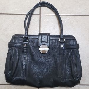 Michael Kors Black Pebbled Leather Handbag Purse